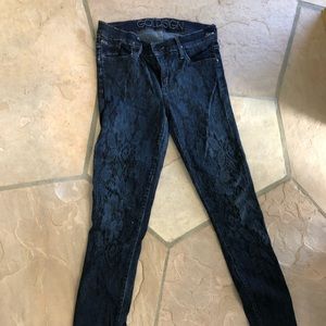*SALE* Goldsign print skinny jeans